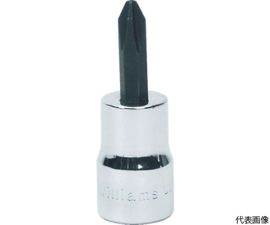 スクリュードライバービットソケット 3/8ドライブ -4.76 全長46mm
