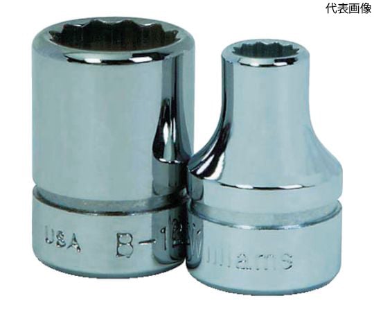 3/8ドライブ　ショートソケット　12角　18mm