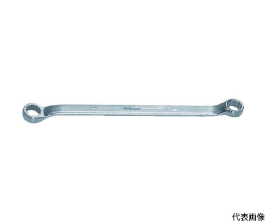 両口めがねレンチ 10度オフセット 12角 対辺寸法21×24mm