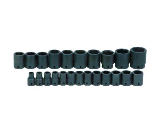 インパクト用ソケットセット 1/2 ディープ 6角 24個