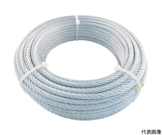 JIS規格品メッキ付ワイヤロープ （6X24）Φ12mmX10m JWM-12S10