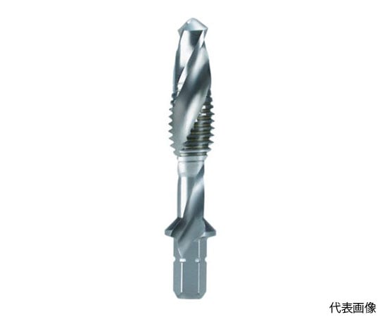 六角軸タッピングドリル　M6X1.0　44mm　ハイス