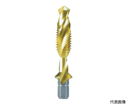 六角軸タッピングドリル　M6X1.0　44mm　チタン