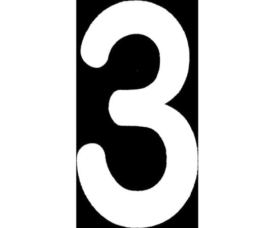 ロードマーキング　ナンバーS　3