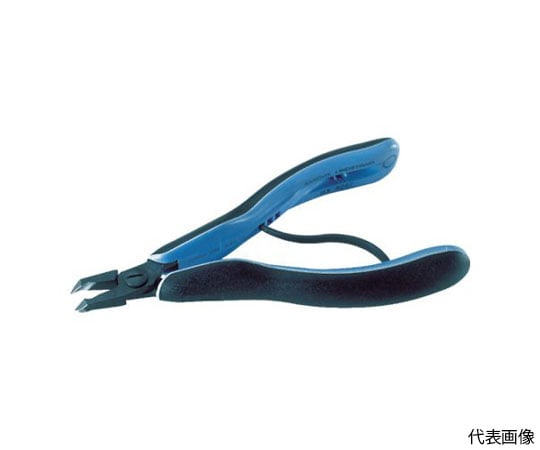 電子斜めニッパー　銅線切断Φ0.2～0.8　全長143.0mm