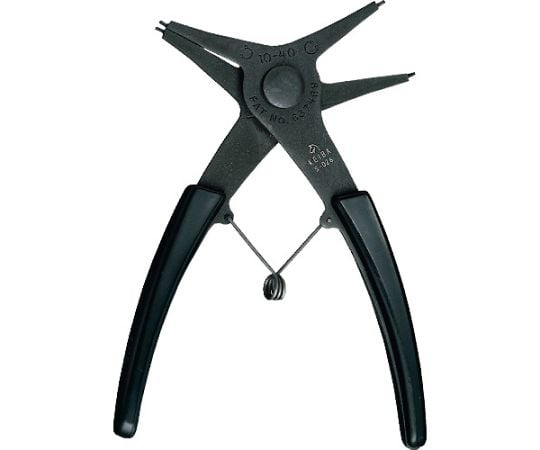 スナップリングプライヤー（軸穴両用　有効呼径～40mm）　140