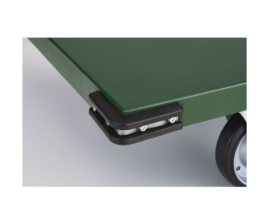 鋼鉄製運搬車 900X600 Φ150エアキャスター Lストッパー付　SH-2NACSS