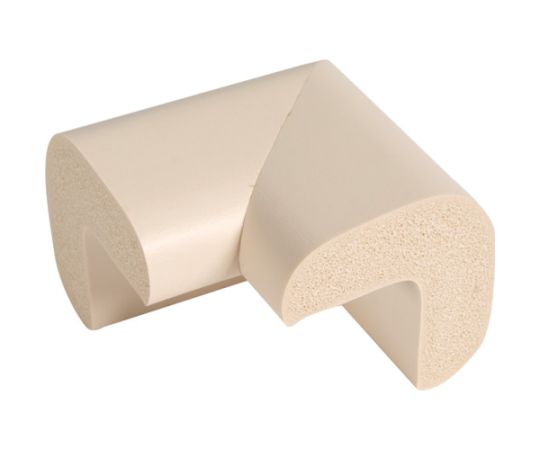 安心クッション　コーナー用　油面接着　大　1個入　アイボリー