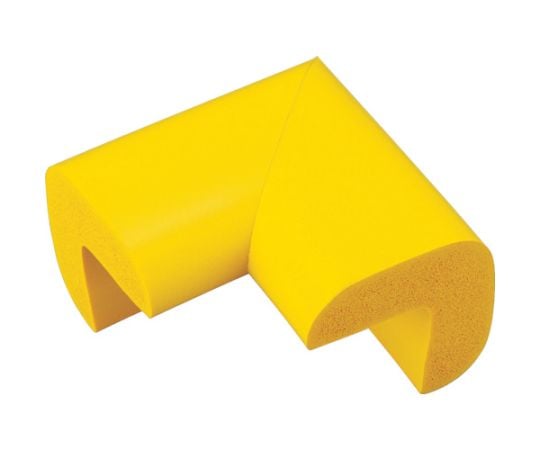 安心クッション　コーナー用　油面接着　細　1個入　イエロー