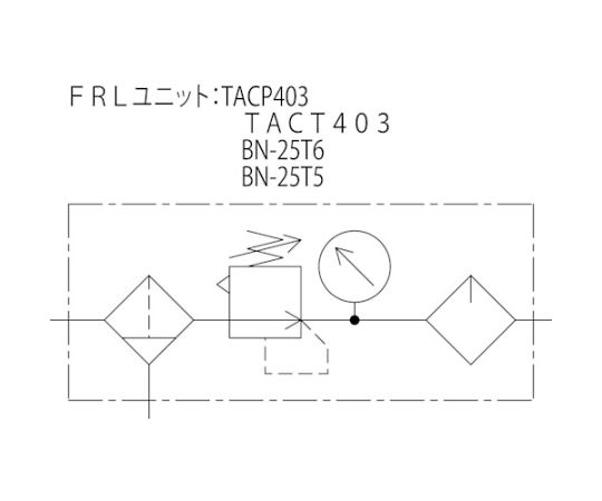 FRLユニット 口径Rc1/4（2点セット）　TACP403-8