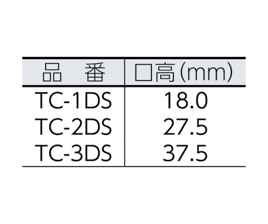 61-8867-83 スライドクランプ DGSタイプ TC-1DS 【AXEL】 アズワン