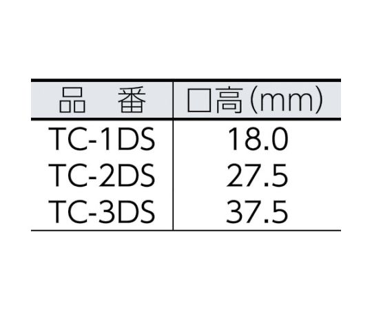 61-8867-85 スライドクランプ DGSタイプ TC-2DS 【AXEL】 アズワン