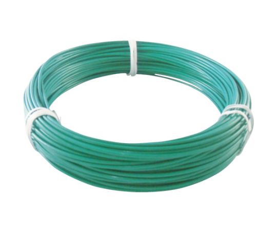 カラー針金 ビニール被覆タイプ グリーン緑 #14 線径2.0mmX25m