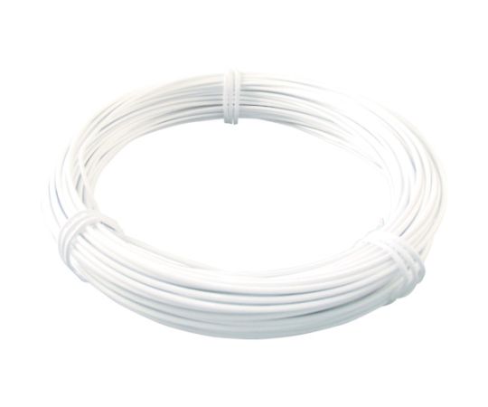 カラー針金 ビニール被覆タイプ ホワイト白 #14 線径2.0mmX25m