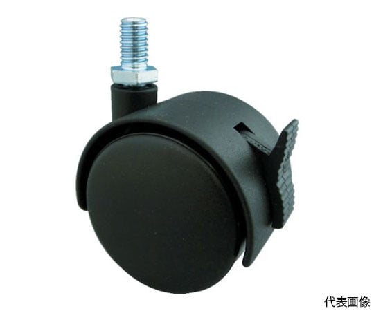 ねじ込み双輪キャスター　ナイロン車輪　自在ST付　Φ40　M10