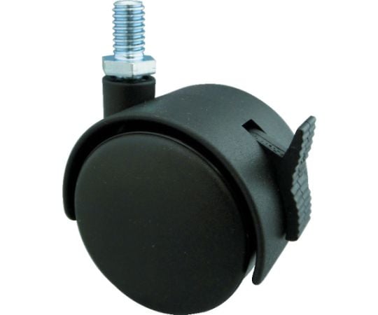 ねじ込み双輪キャスター　ナイロン車輪　自在ST付　Φ50　M10