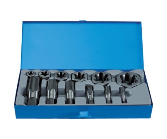 管用タップ、六角サラエナットダイスPTねじセット 1セット（12個入）