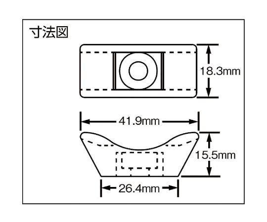 61-8882-90 タイマウント ポリプロピレン製 使用ねじM5 （100個入