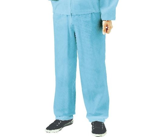 61-8885-37 不織布使い捨て保護服ズボン Mサイズ ブルー TPC-Z-M-B