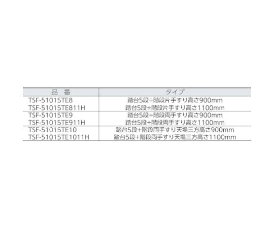 踏台 5段本体 片手すり TSF-51015TE8
