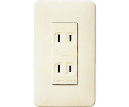 フルカラー埋込ダブルコンセント