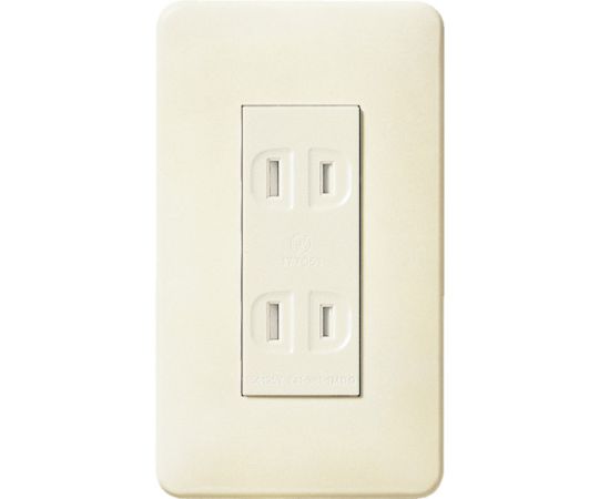 61 17 73 フルカラー埋込扉付ダブルコンセント Wnp1352mwp Axel アズワン