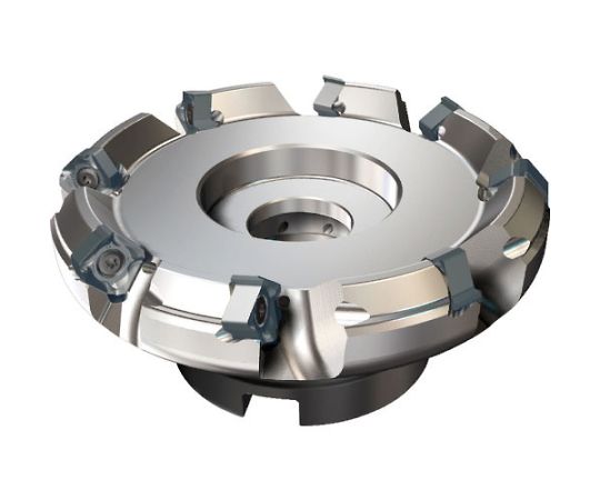 WSX445形 低抵抗両面インサート式汎用正面削り用 アーバタイプ正面フライス 右勝手