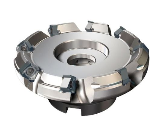 WSX445形 低抵抗両面インサート式汎用正面削り用 アーバタイプ正面フライス 右勝手