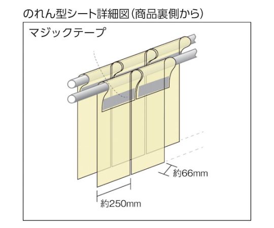 61-8921-25 溶接遮光フェンス クグレール 遮光用衝立のれん型