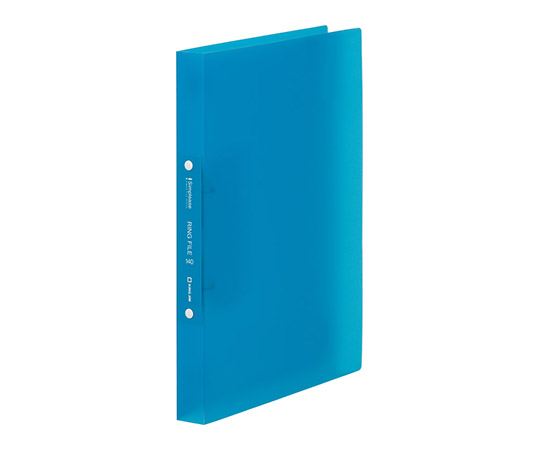 シンプリーズ リングファイル 透明 (適正収納枚数140枚) 青