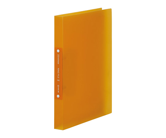 シンプリーズ リングファイル 透明 (適正収納枚数140枚) オレンジ