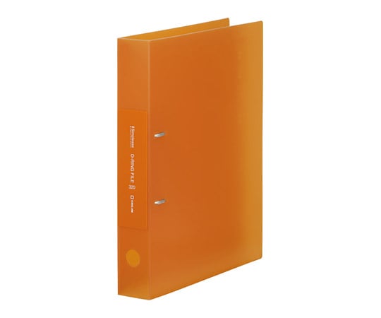 シンプリーズ Dリングファイル 透明 (適正収納枚数320枚) オレンジ