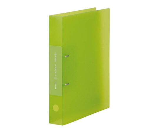 シンプリーズ Dリングファイル 透明 (適正収納枚数320枚) 黄緑