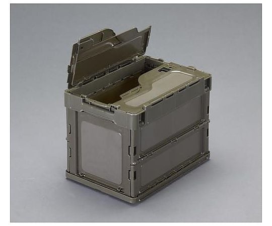 366x264x283mm/20L折畳ｺﾝﾃﾅ(OD/蓋付5ｺ/薄型