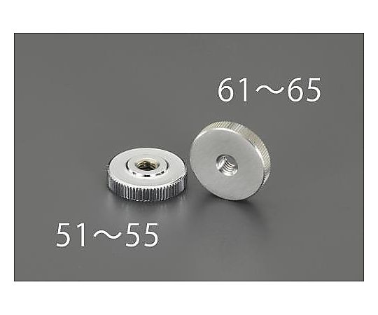 M8x 8mm ローレットナット(ｽﾃﾝﾚｽ製)