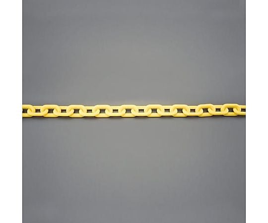 12mmx 2m ﾌﾟﾗｽﾁｯｸﾁｪｰﾝ/耐候型(黄)