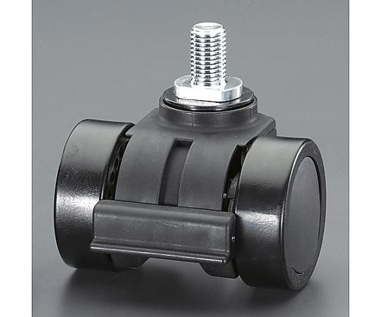 66mm キャスター(ﾂｲﾝﾎｲｰﾙ･ﾌﾞﾚｰｷ付)