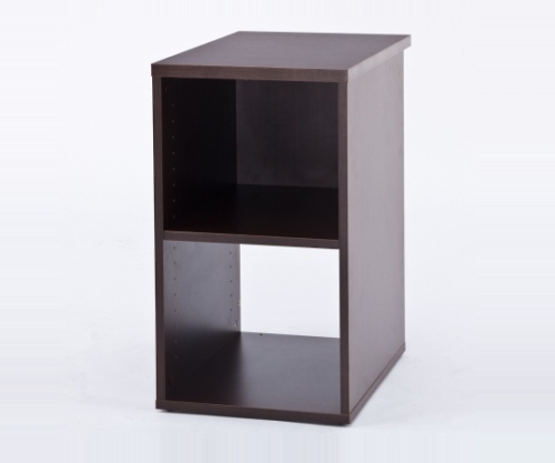 ノルム 木製デスク 隙間収納 W400 ダーク