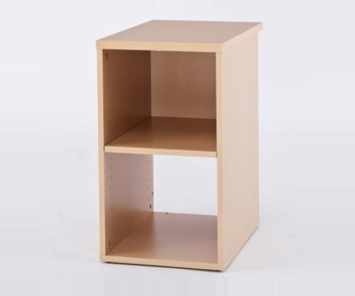 ノルム 木製デスク 隙間収納 W400 ナチュラル