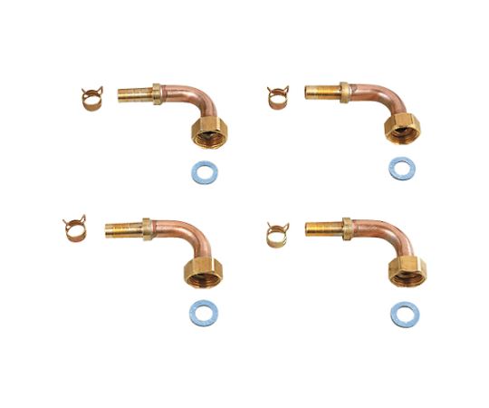 61-9158-86 ペア耐熱管部品セット 10A 416-410 【AXEL】 アズワン