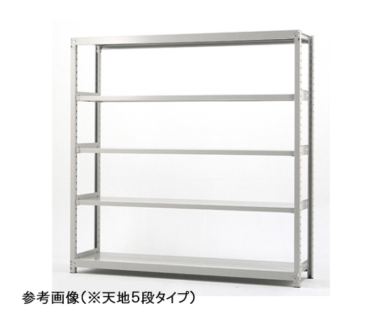 軽中量ラック　Ｈ２４００ｍｍ×Ｗ１８００ｍｍ×Ｄ６００ｍｍ×天地６段　増連　TS8660-6R