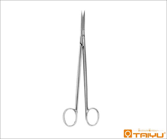 長抜糸剪刀 鈎無 反 ネジ止 全長18cm