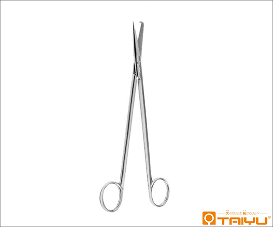 グッセロ氏抜糸剪刀 鈎付 直 ネジ止 全長18cm