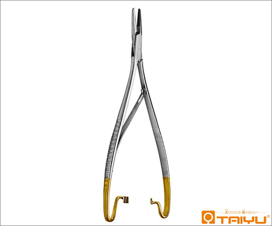 マッチウ持針器 仏式 チップ付 BOX 全長21cm