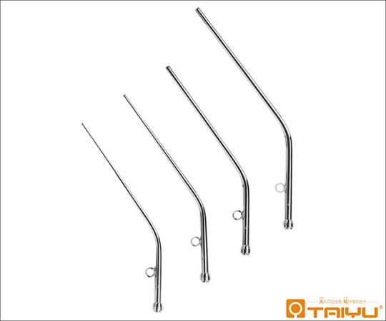 への字耳鼻吸引管 外径4mm 全長18cm 真鍮製