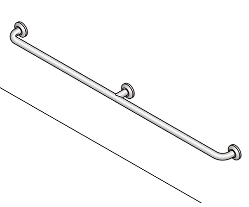 バリアフリー手摺 浴室用 32径 ヘアライン仕上