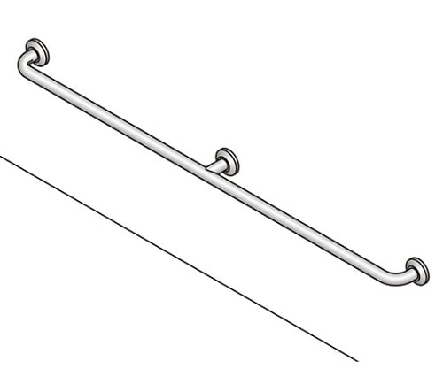 バリアフリー手摺 浴室用 32径 バフ研磨仕上