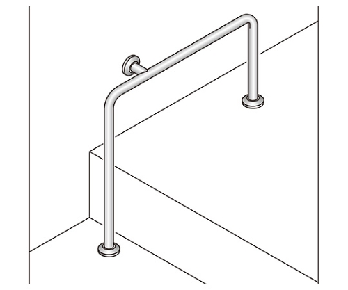 バリアフリー手摺 浴室用 32径 バフ研磨仕上