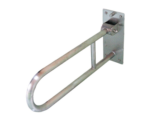 バリアフリー手摺 跳ね上げ型 32径 ヘアライン仕上