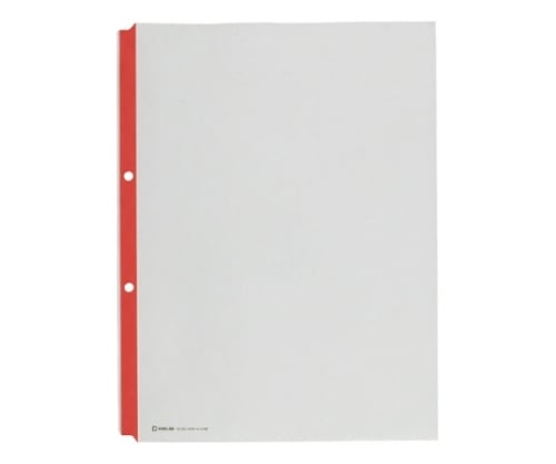 カラーガードポケット A4縦 2穴 赤ライン